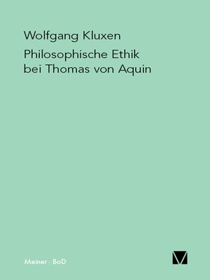 cover image of Philosophische Ethik bei Thomas von Aquin